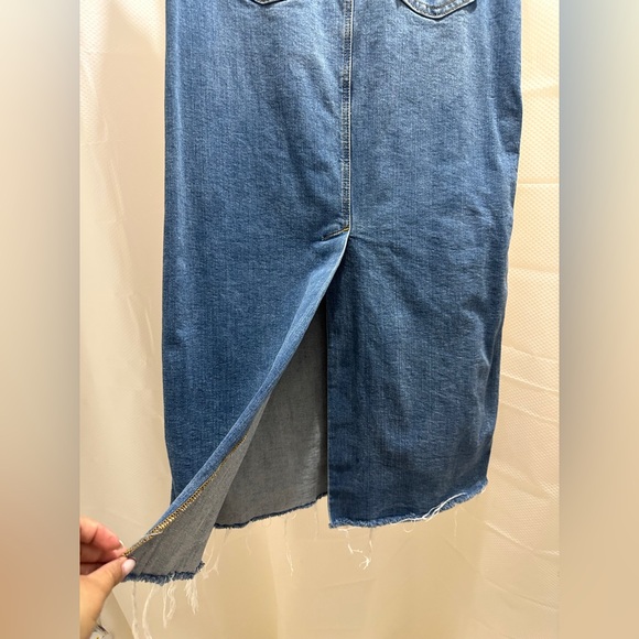 Zara Women's Blue Denim Maxi Skirt - Picture 4 of 7